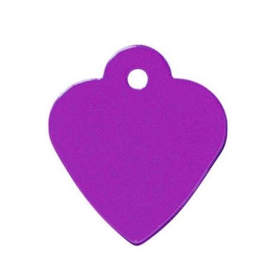 Petscribe Purple Heart ID Tag For Dog